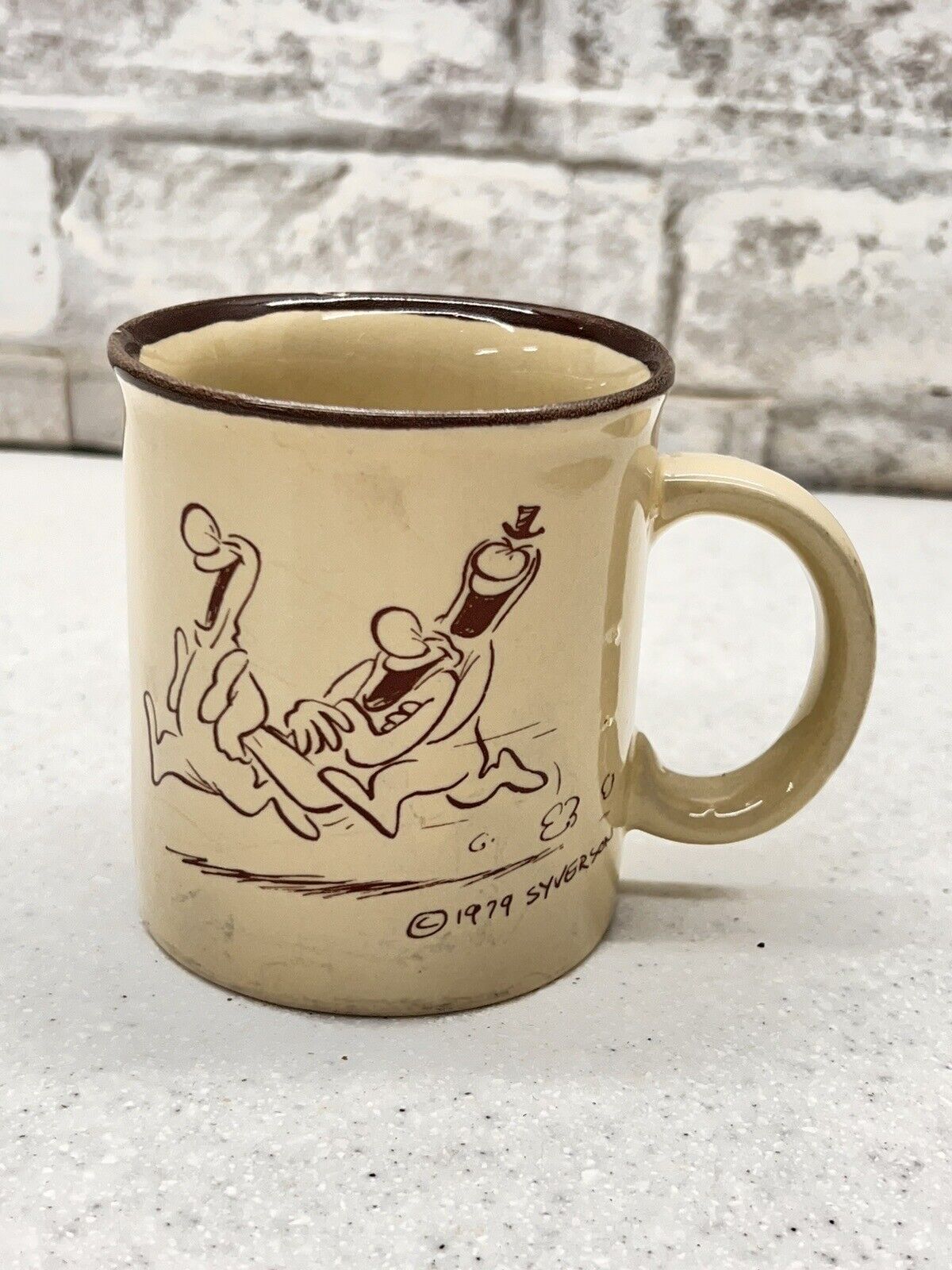 1979 Henry 'Hank' Syverson Collectible Coffee Cup Mug Disney Cartoonist Vintage