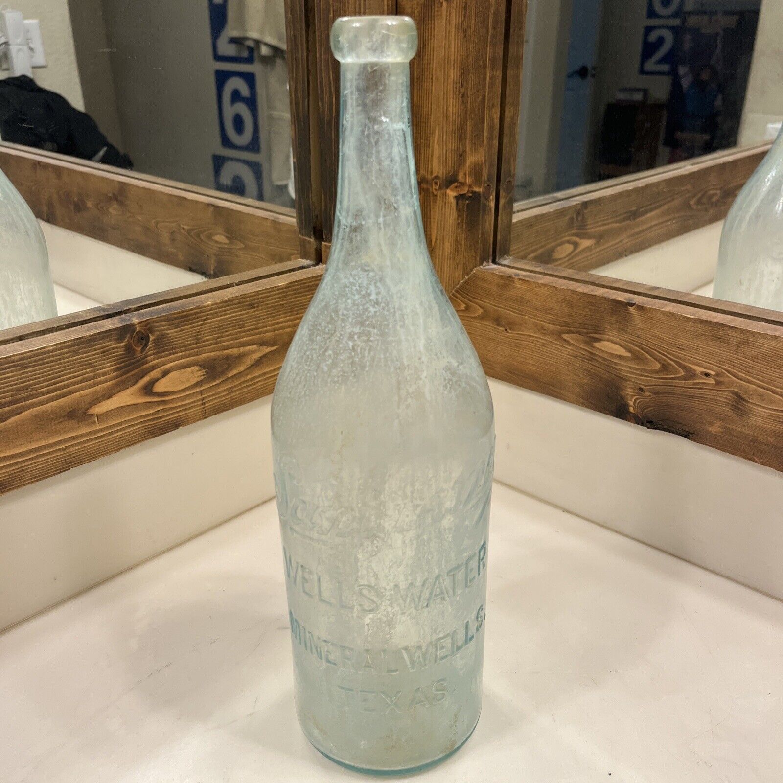 Mineral Wells Tx Sangcura Sprudel Glass Bottle Texas