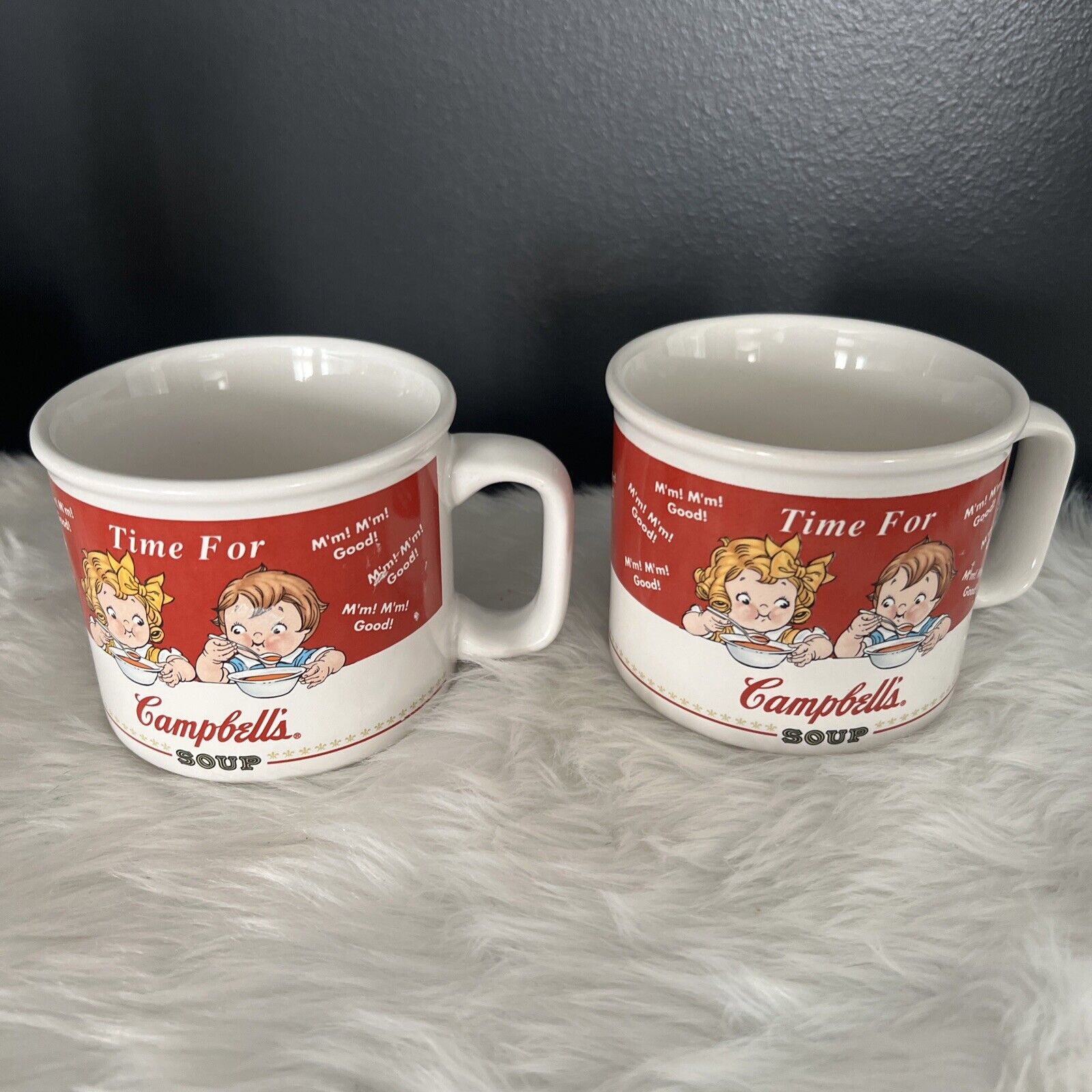 Vintage Campbell Soup Mugs1998 Set Of 2  By Campbell's Soup Company