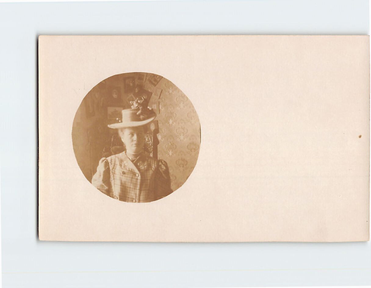 Postcard Vintage Photo of a Woman