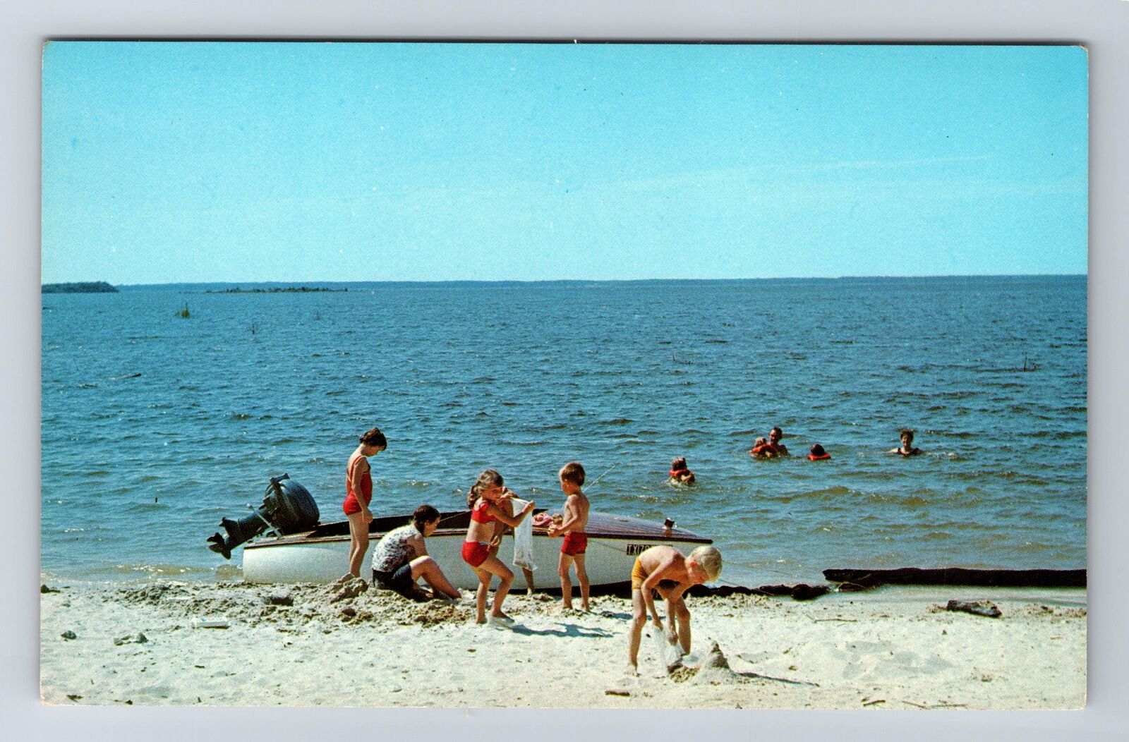 Brookeland TX-Texas, Sam Rayburn Country, Resort Beaches, Vintage Postcard
