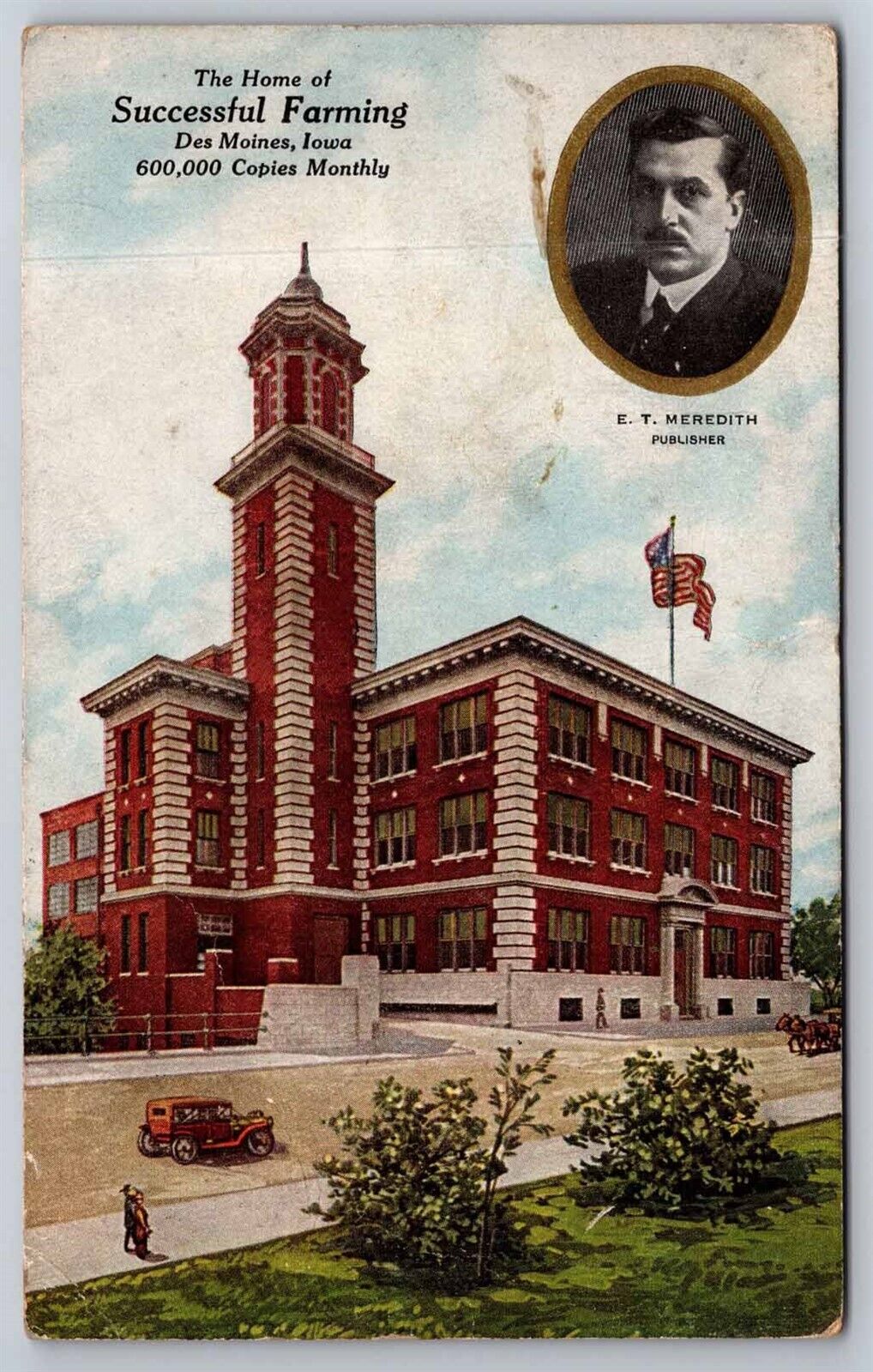 Home of Successful Farming Magazine Des Moines IA Iowa 1915 Postcard