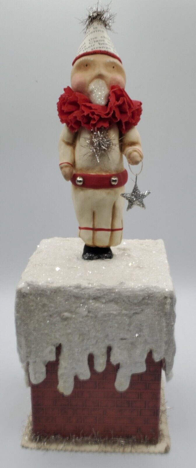 Dee Foust for Bethany Lowe Designs, Starbright Santa on Chimney Box READ