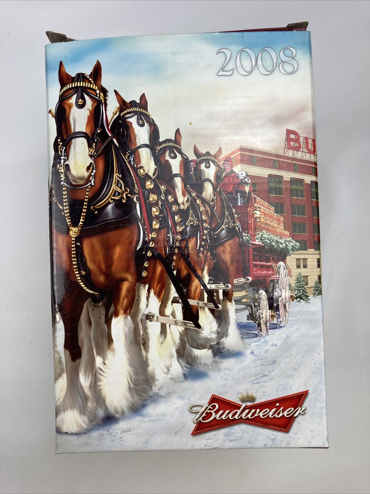 2008 Budweiser Holiday Stein Clydesdales 75th Anniversary w/ COA Box Ware