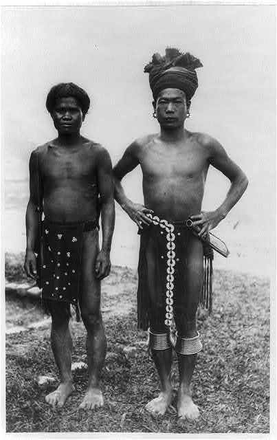 Photo:Two native men posed,Hapao?,Ifugao,Philippine Islands,1920-1925