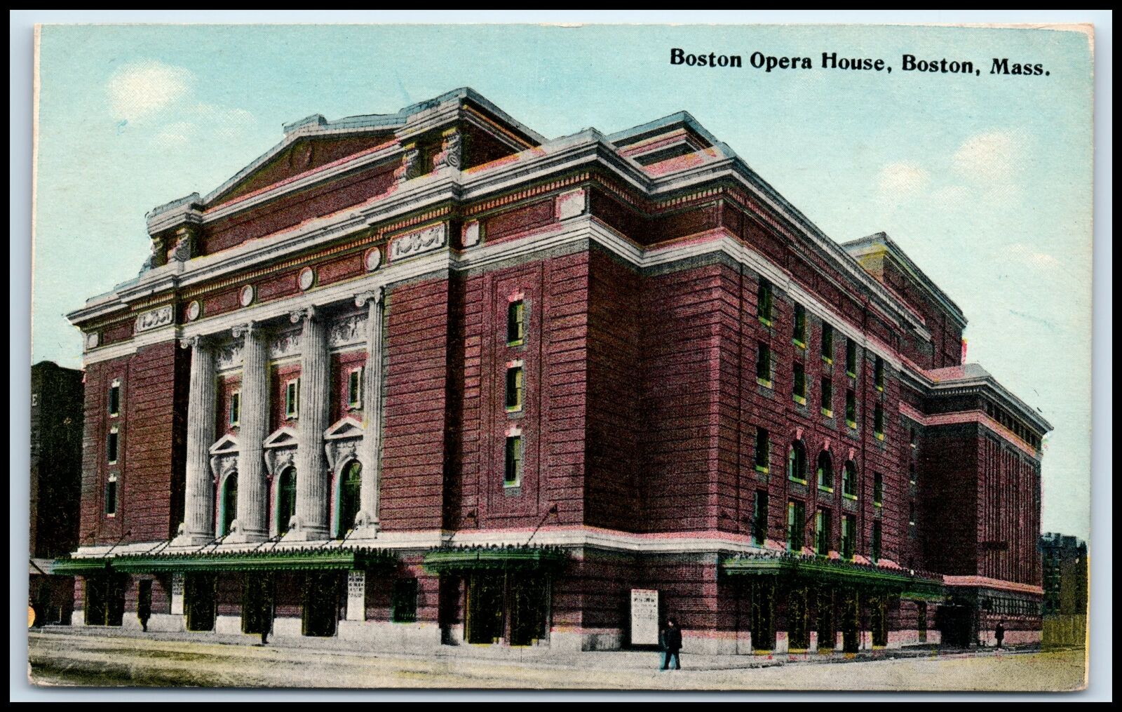 Postcard Boston Opera House Boston MA G31