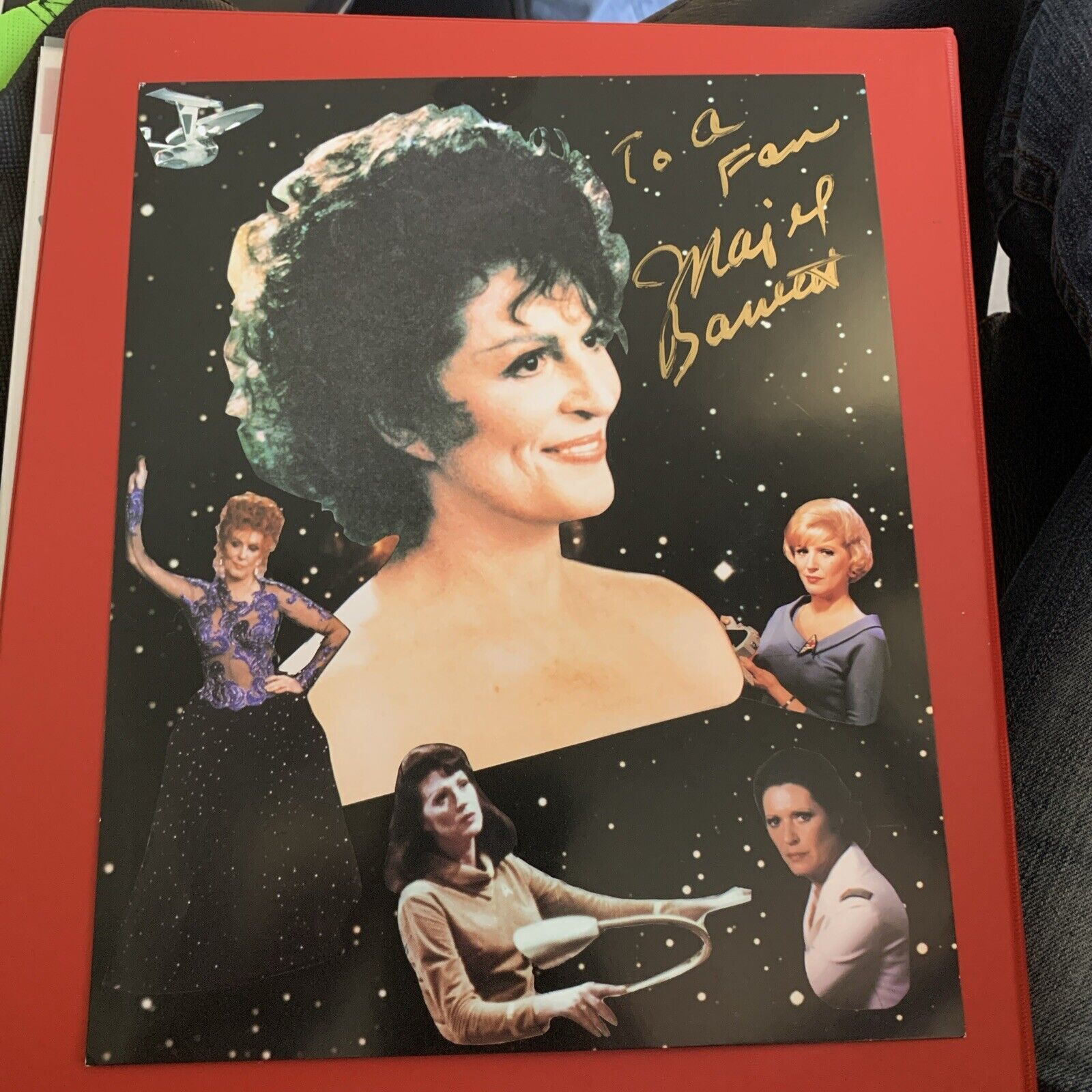 Star Trek Majel Barrett Signed Autograph 8x10 Photo
