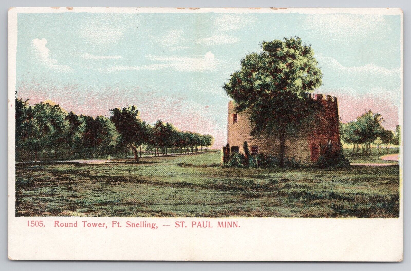 1901-07 Postcard Round Tower Ft Snelling St Paul Minnesota