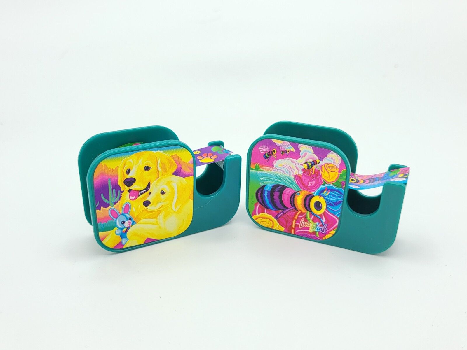 Vintage Lisa Frank Tape Dispenser Tape Puppy And Bee