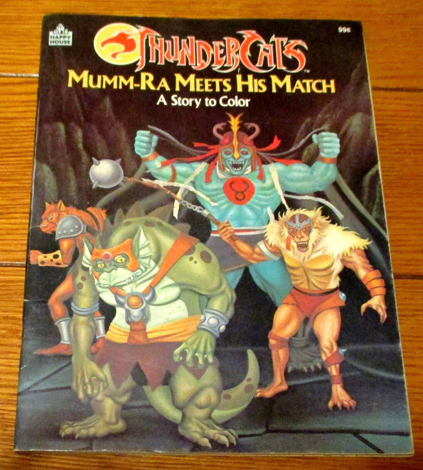 1986 Thunder Cats  Mumm-Ra Meets His Match  Coloring Book  48 Pages  NICE