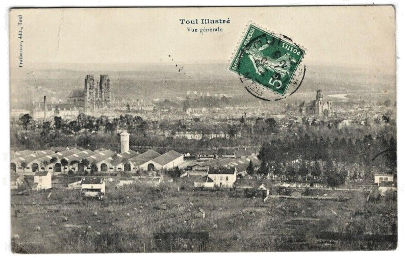 CPA 54 TOUL, General View, Dated 1912