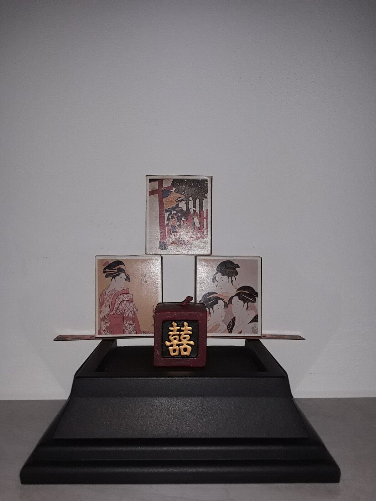 Vintage  UKIYOE Japanese Fine Art MatchBoxes and Cubic Candle 