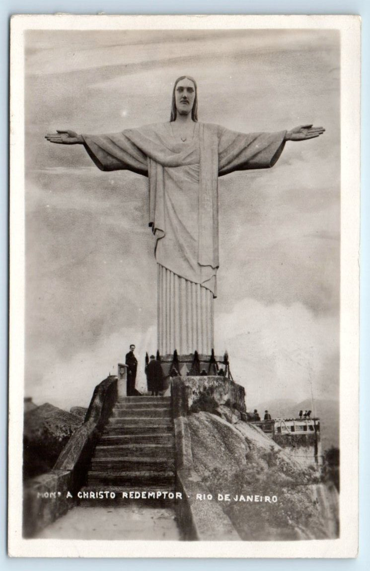 RPPC Christo Redemptor RIO DE JANEIRO BRAZIL Wessel Postcard