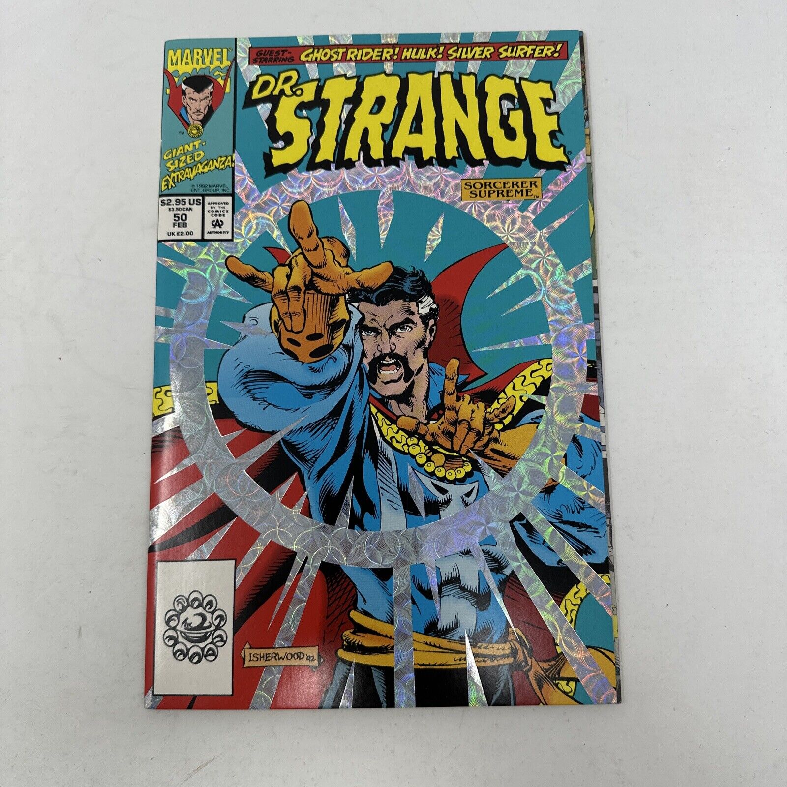 Dr. Strange #50 Cool graphix cover 1st team app of Secret Defenders VF 8.0