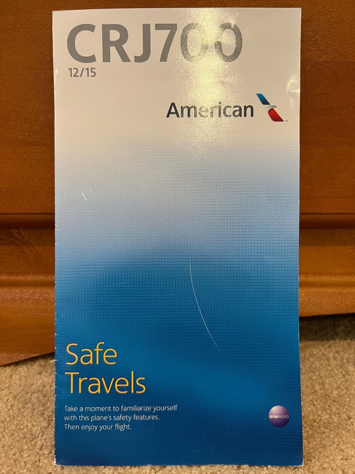 American Eagle Bombardier CRJ-700 Safety Card