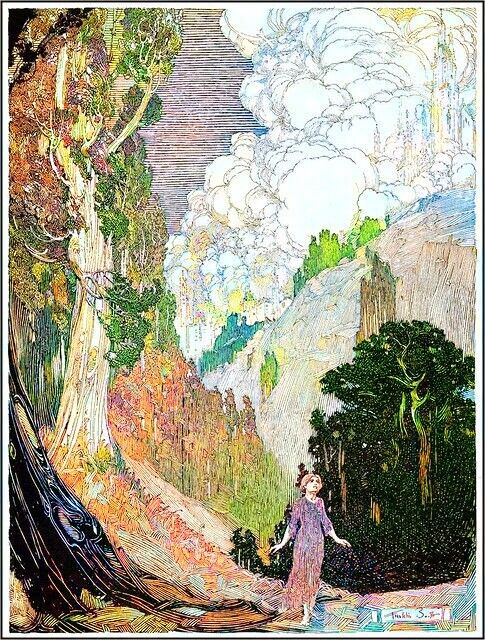 Mountains Woman 1920\'s print museum quality Fridge Magnet BUY 3 GET 2 FREE MIX
