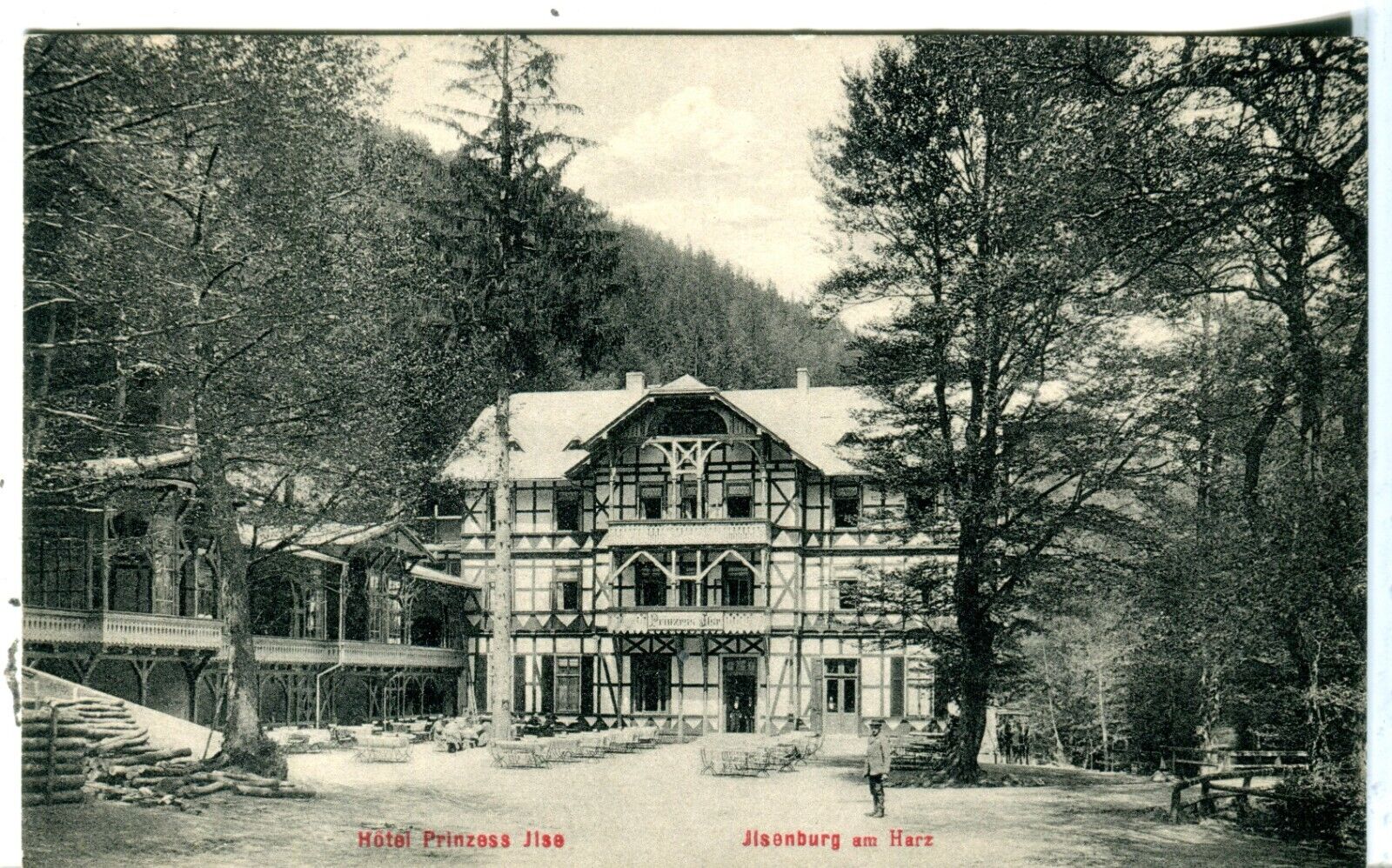 Germany AK Ilsenburg 38865–38871 - Hotel Prinzess Ilse old postcard