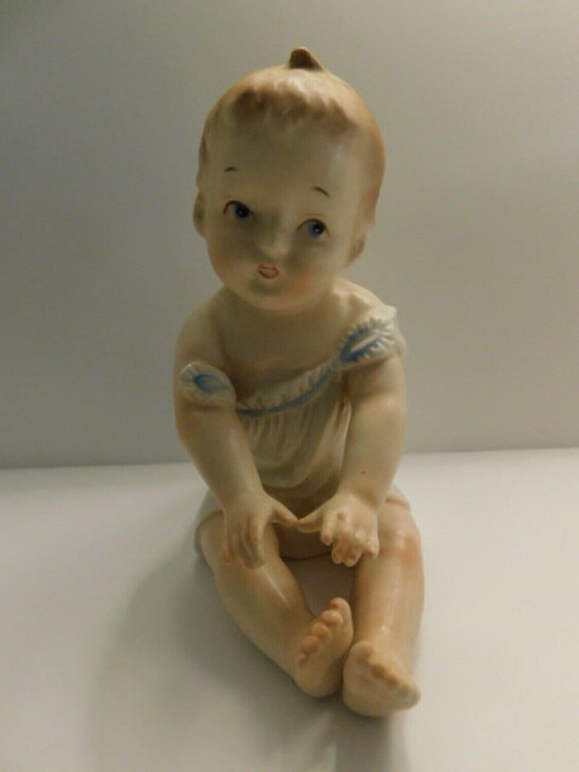Unbelievably Cute Porcelain Baby Boy Figurine by ARNART 1950\'s #U -5649 Japan