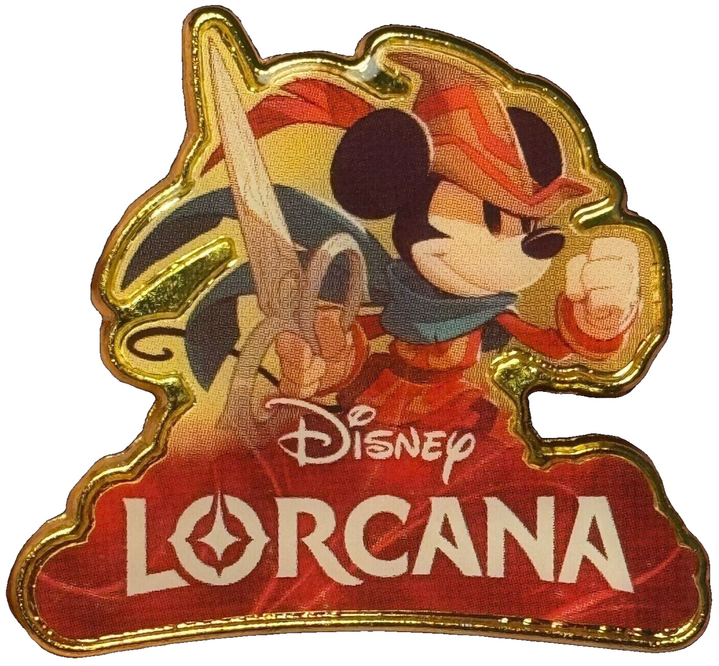 Disney Lorcana TCG – Rare D23 Promotional Pin – Brave Little Tailor Mickey Mouse