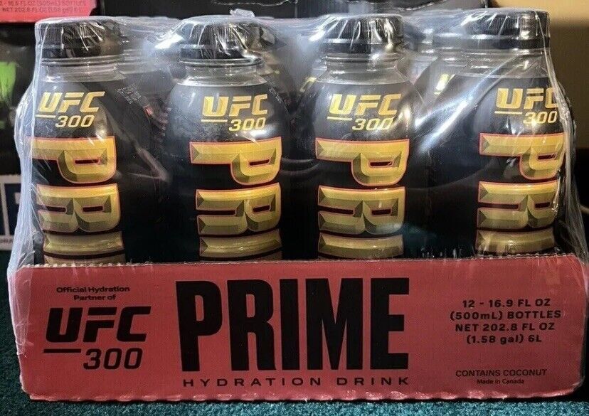 UFC 300 Prime Hydration Case 500ml Slab Sealed Limited Edition SHIPS SAME DAY
