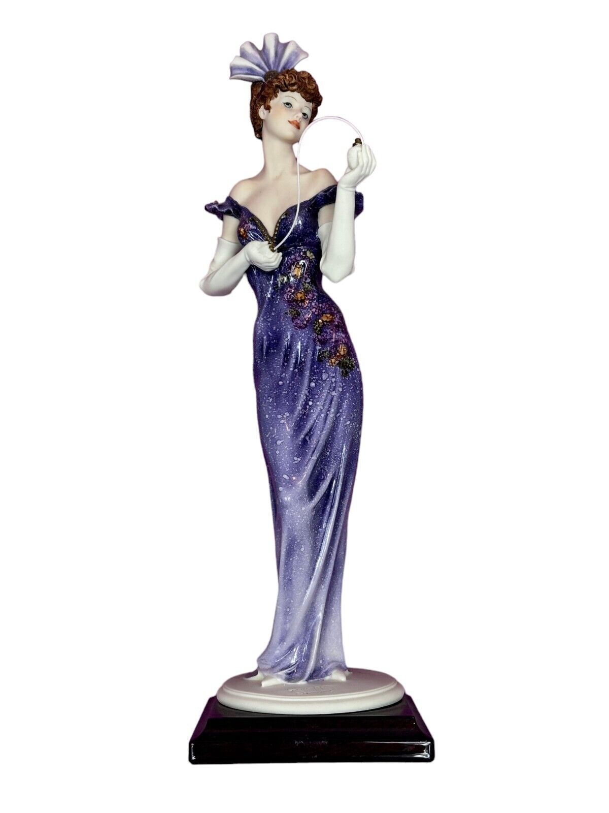 Giuseppe Armani Ashley Sculpture (1434c) Purple Dress Figurine Florence Italy