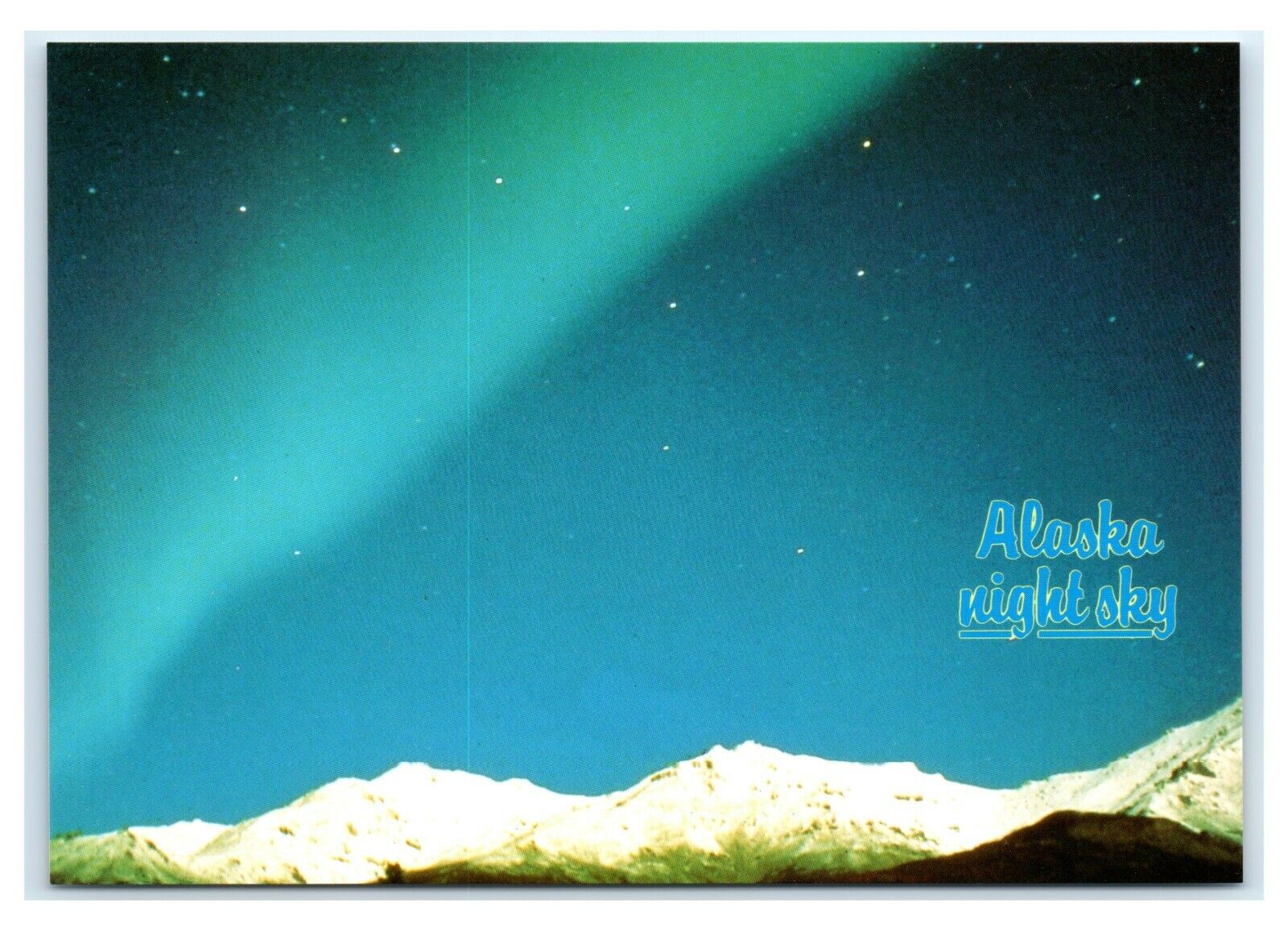 Postcard AK Alaska\'s Night Sky - Big Dipper & Northern Lights AJ1