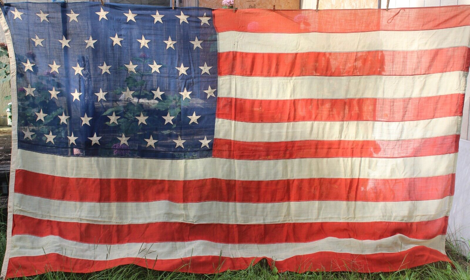 An Amazing 46 Star United States Flag 6 Feet by 10 Feet 1908-1912