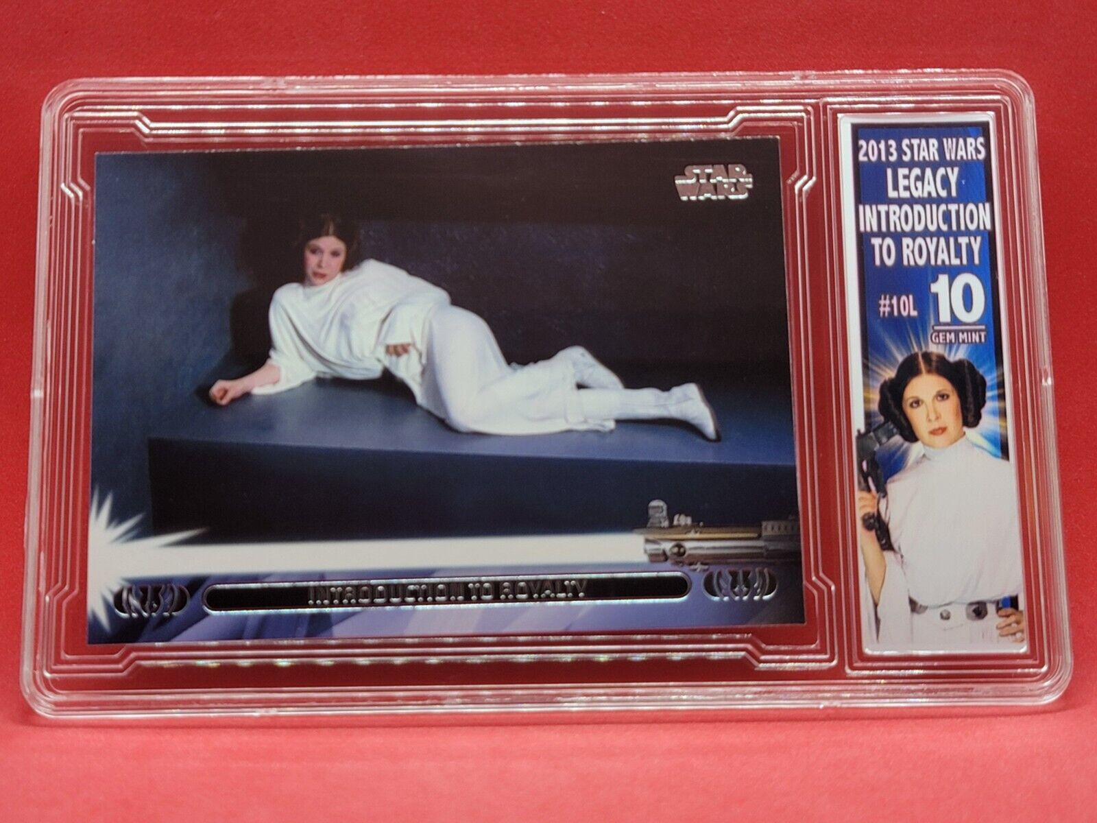 2013 Topps Star Wars Jedi Legacy #10L Introduction of Royalty Leia EGC 10 c~Q