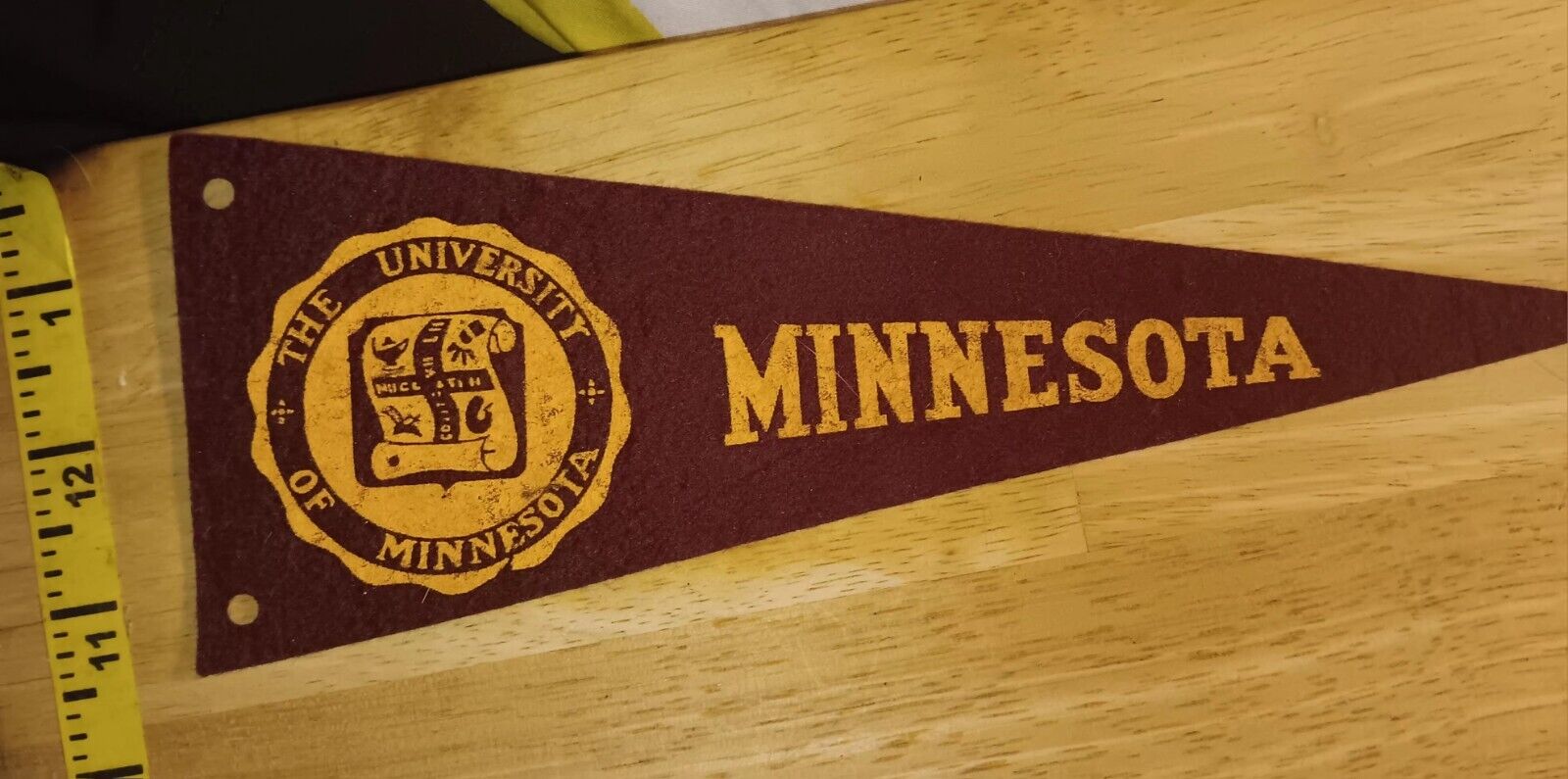Vintage 1950s University of Minnesota Hormel Mini Pennant 3.5x9.5\
