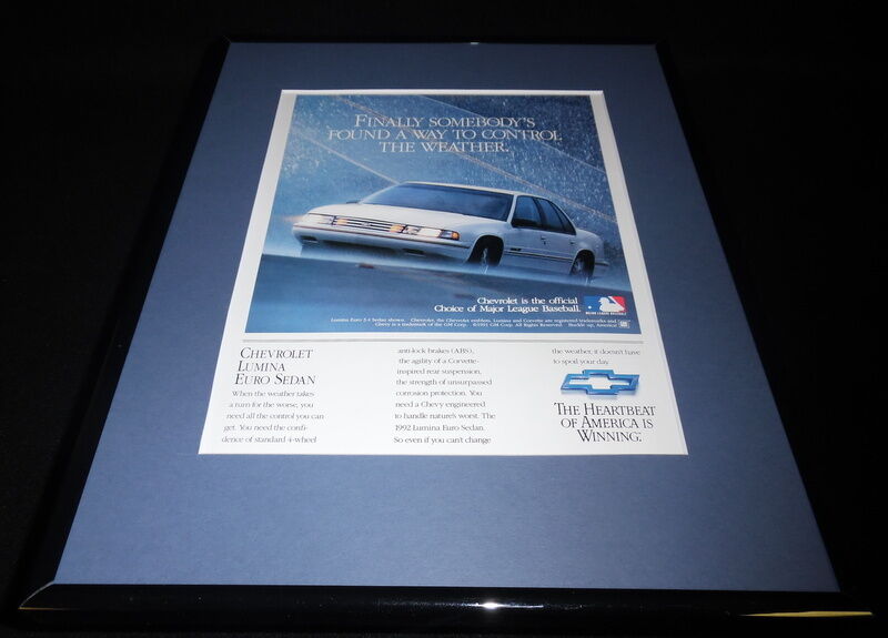 1991 Chevrolet Chevy Lumina 11x14 Framed ORIGINAL Vintage Advertisement