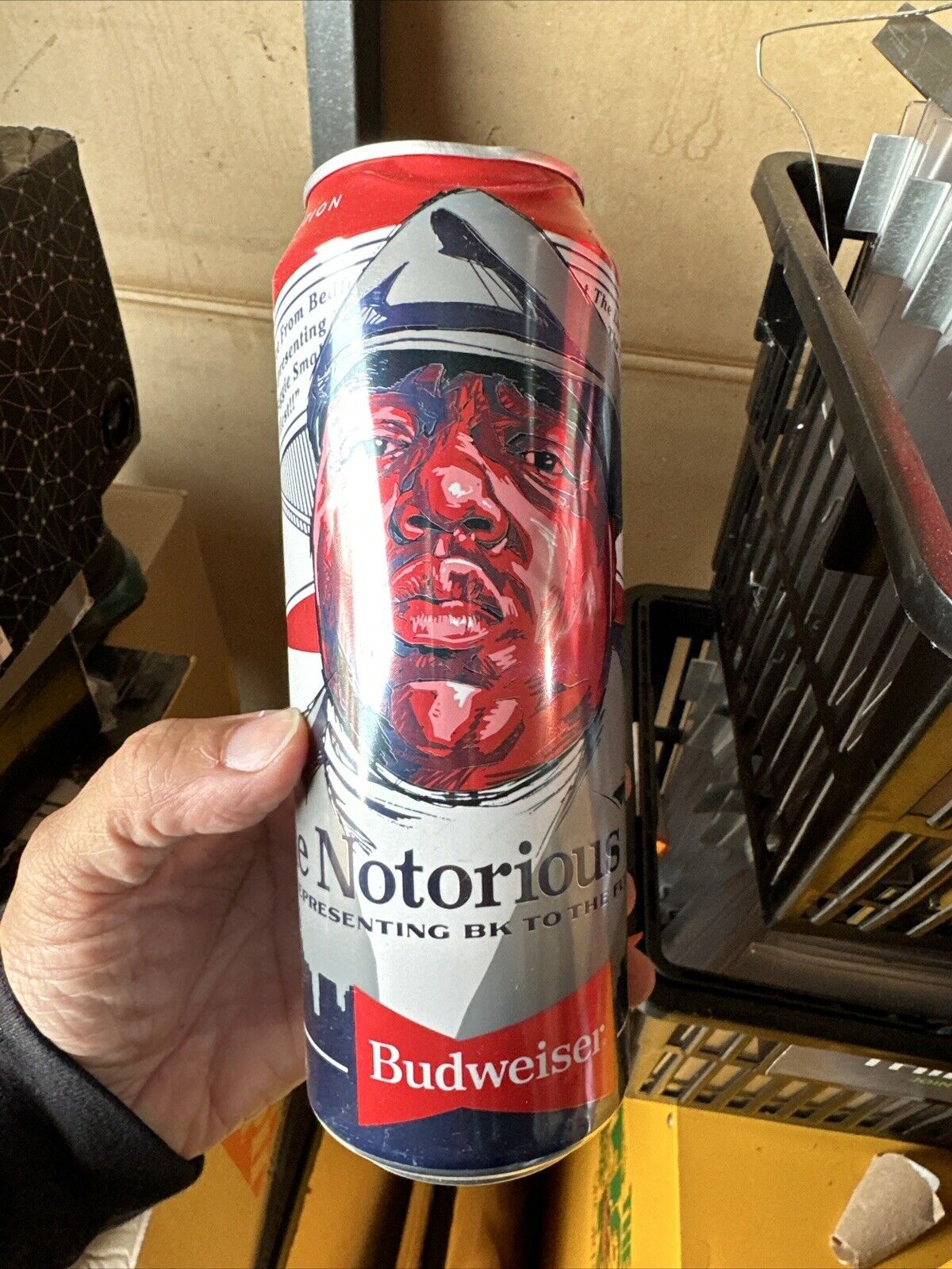 Budweiser Notorious BIG Biggie Can 25oz Opened Limited Edition