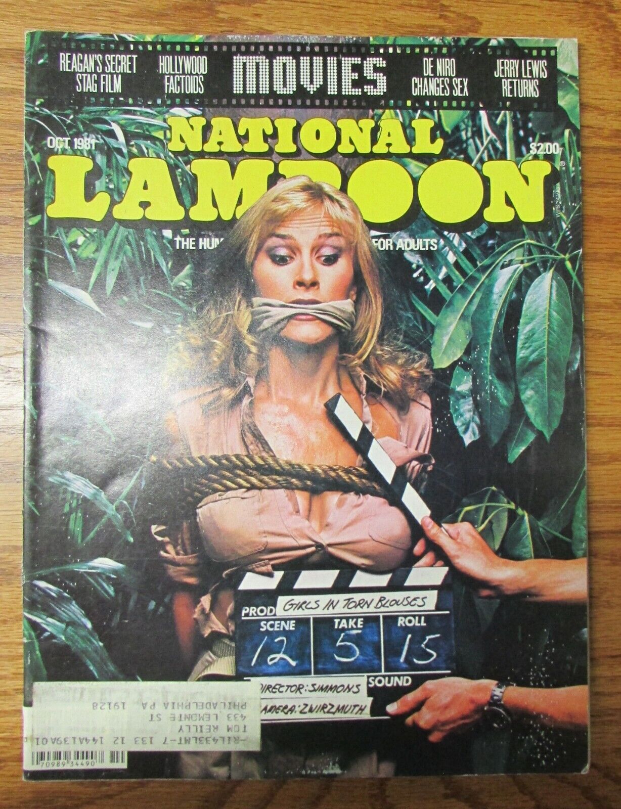 NATIONAL LAMPOON October 1981 Humor For Adults Magazine THE MOVIES ISSUE