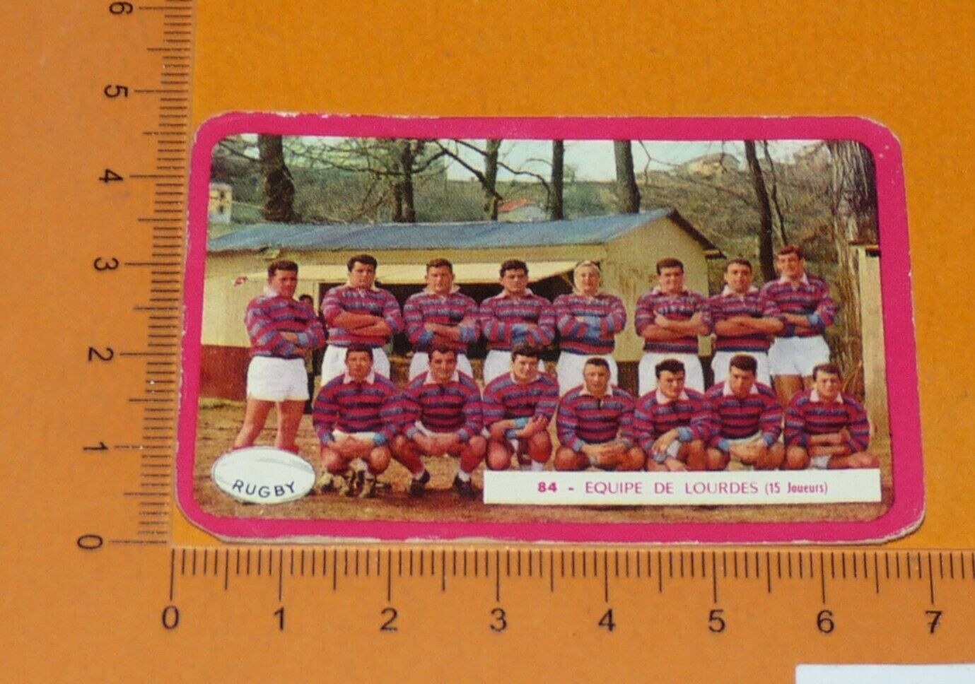 RUGBY PHOTO CARD MIRROR SPRINT 1959-1960 FC HEAVY CHAMPION FRANCE XV