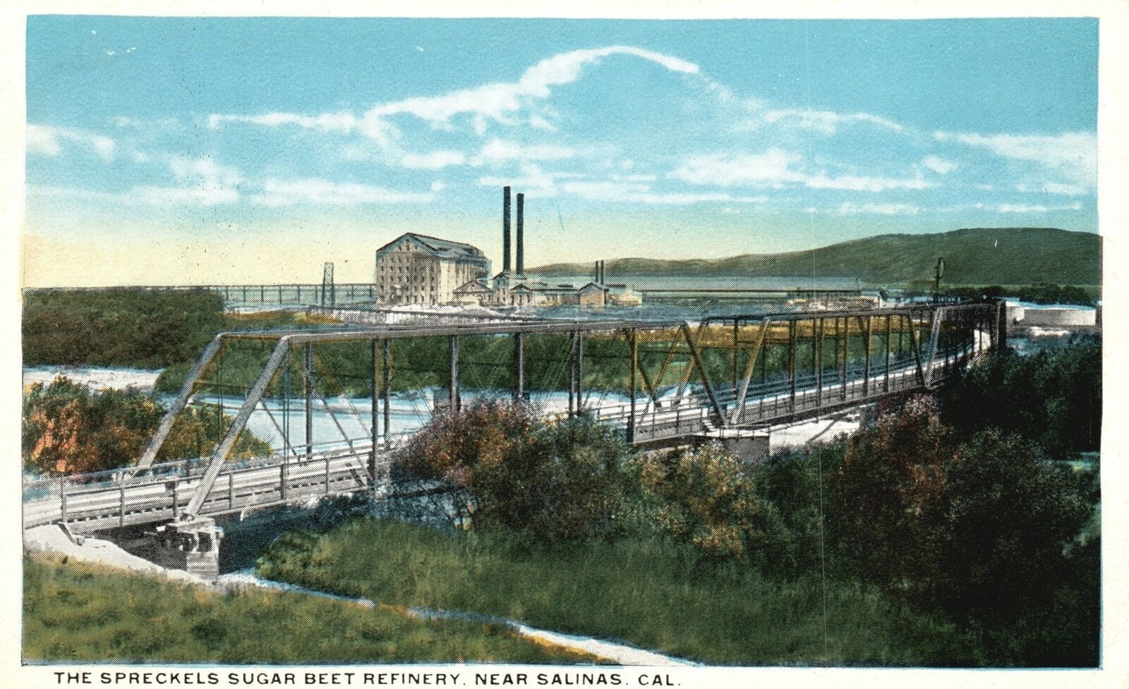 Vintage Postcard 1920s The Spreckels Sugar Beet Refinery near Salinas California