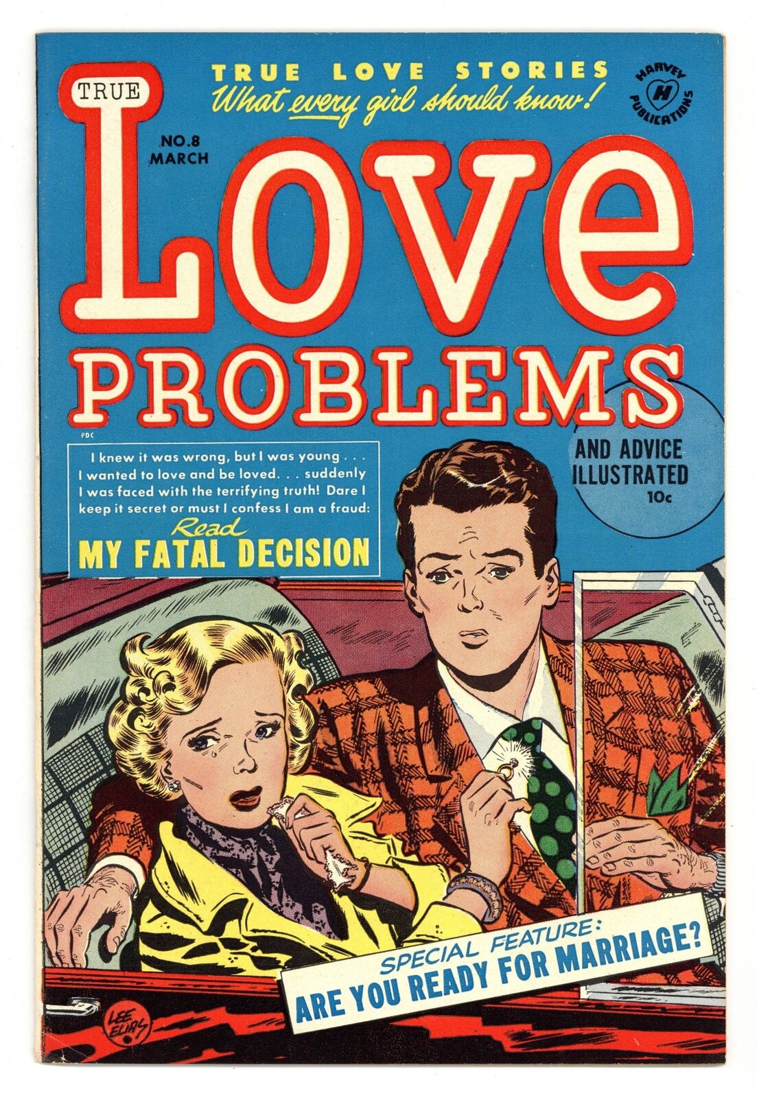 True Love Problems and Advice Illustrated #8 VG/FN 5.0 1951