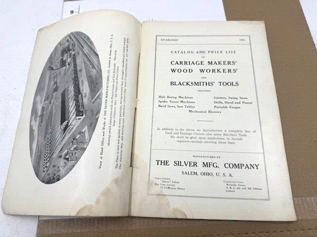 1915 antique CARRIAGE MAKER/ WOOD WORKERS and BLACKSMITH TOOL CATALOG