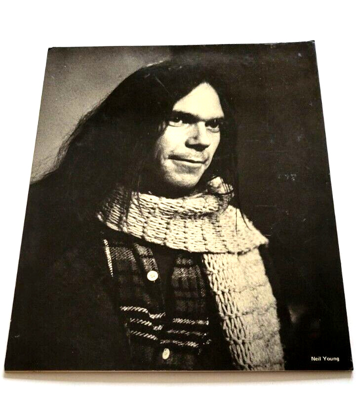 Neil Young Press Photo mounted on cardboard backing Vintage Original Rare Photo