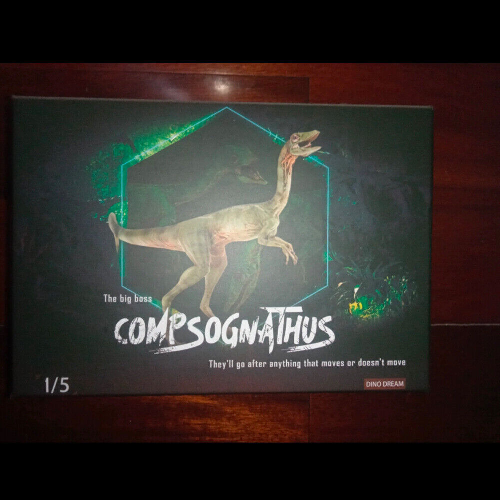 DINO DREAM Female Compsognathus Dinosaur Statue Model Display IN STOCK