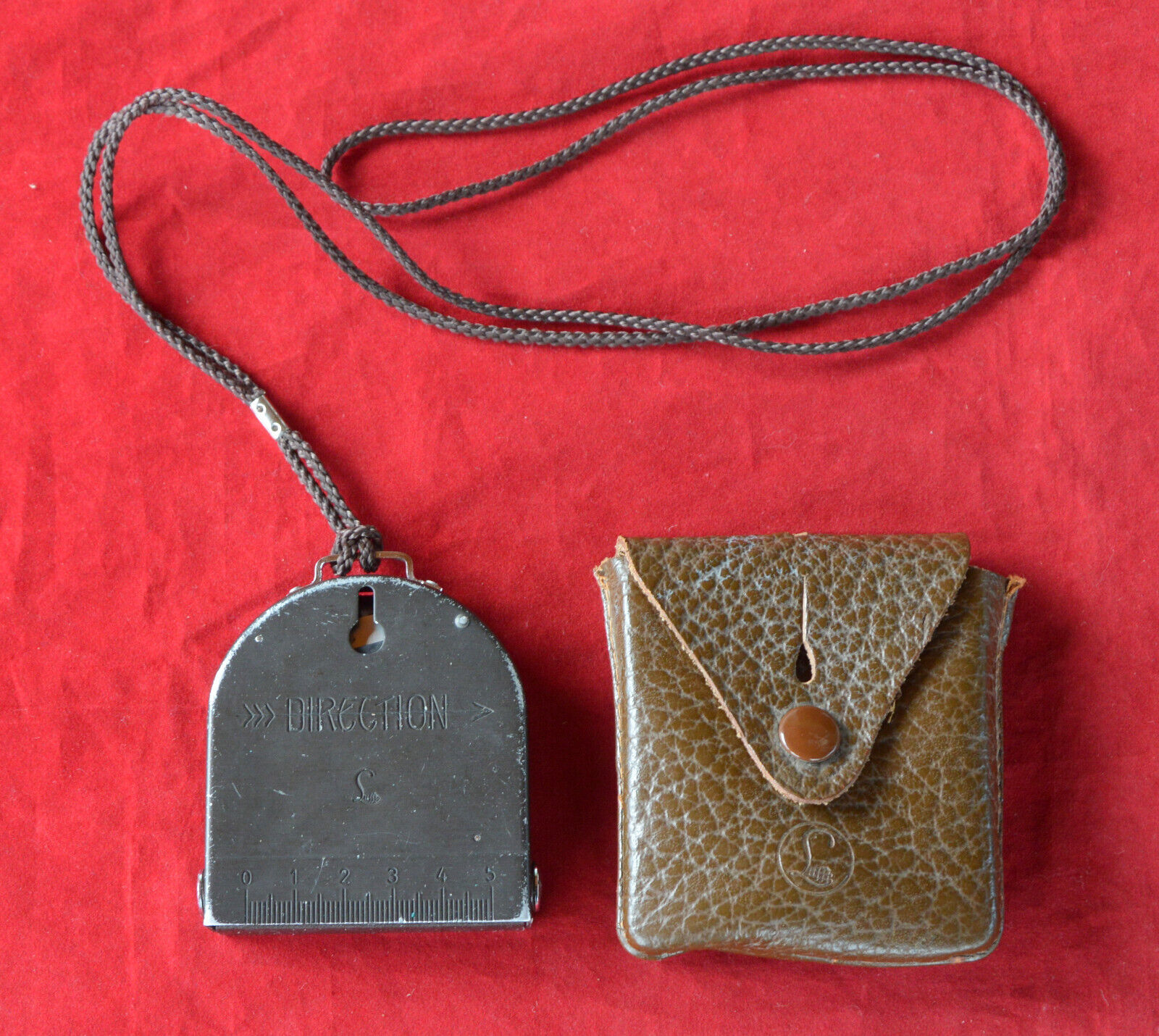Vintage German Lufft Fluid Bezard Compass + Leather Case RARE