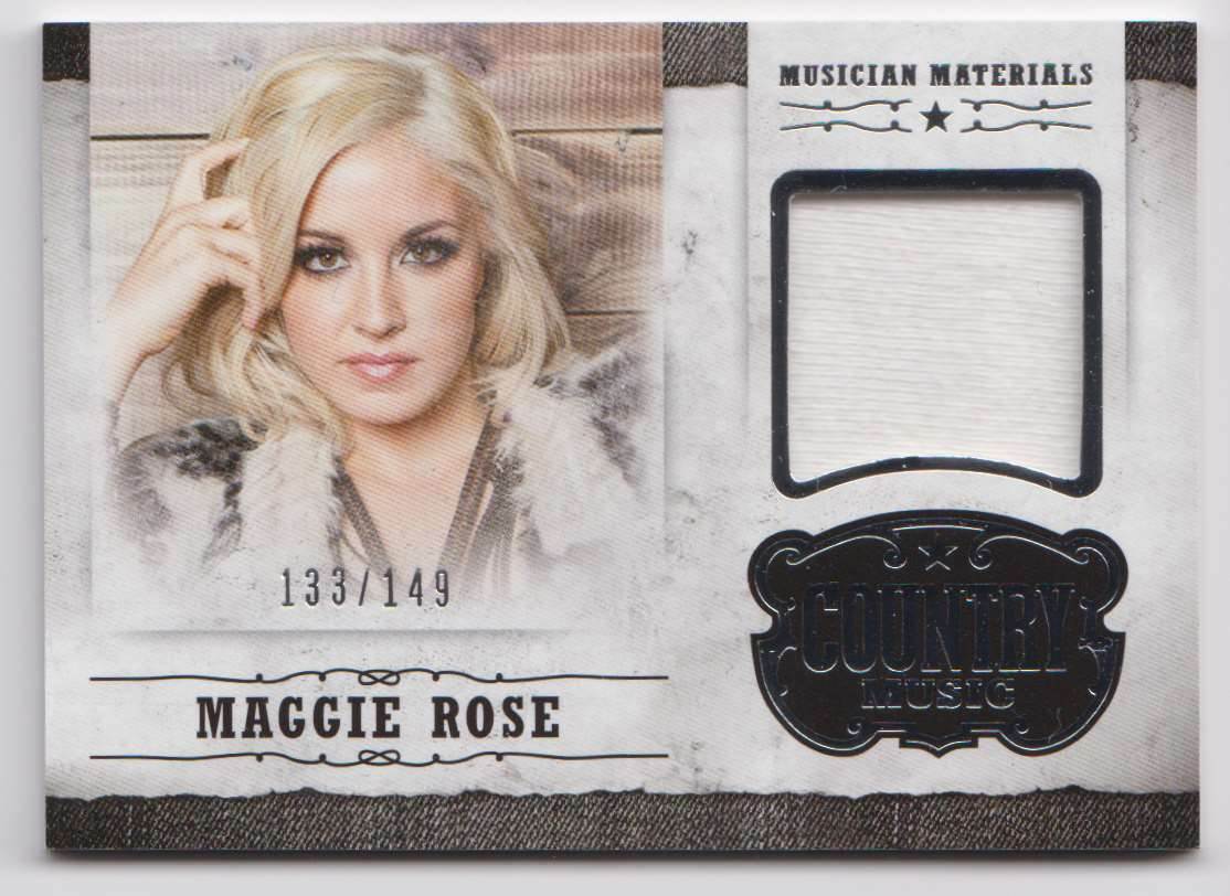 2014 Panini Country Music Musician Materials Silver #M-MR Maggie Rose 133/149