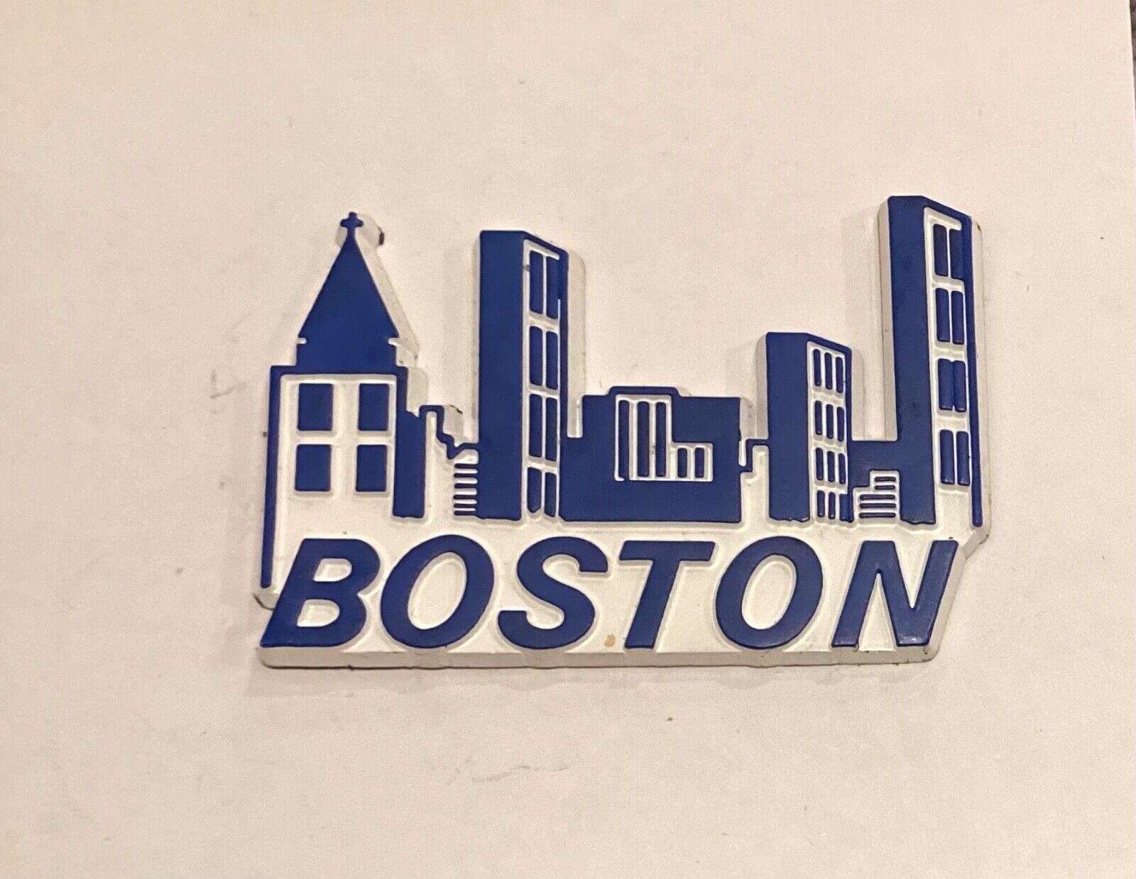 Boston Skyline Rubber Fridge Magnet B20