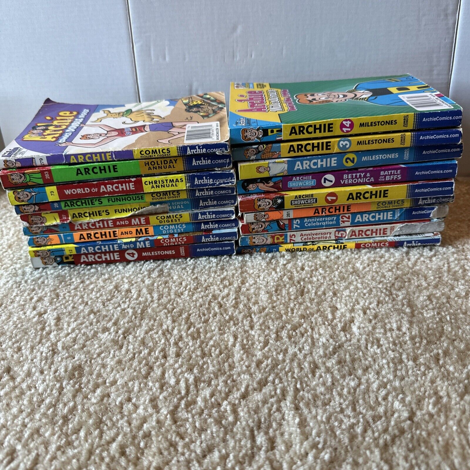 Lot Of 18 Archie Library Digest - Milestones, Showcase, And Me MORE