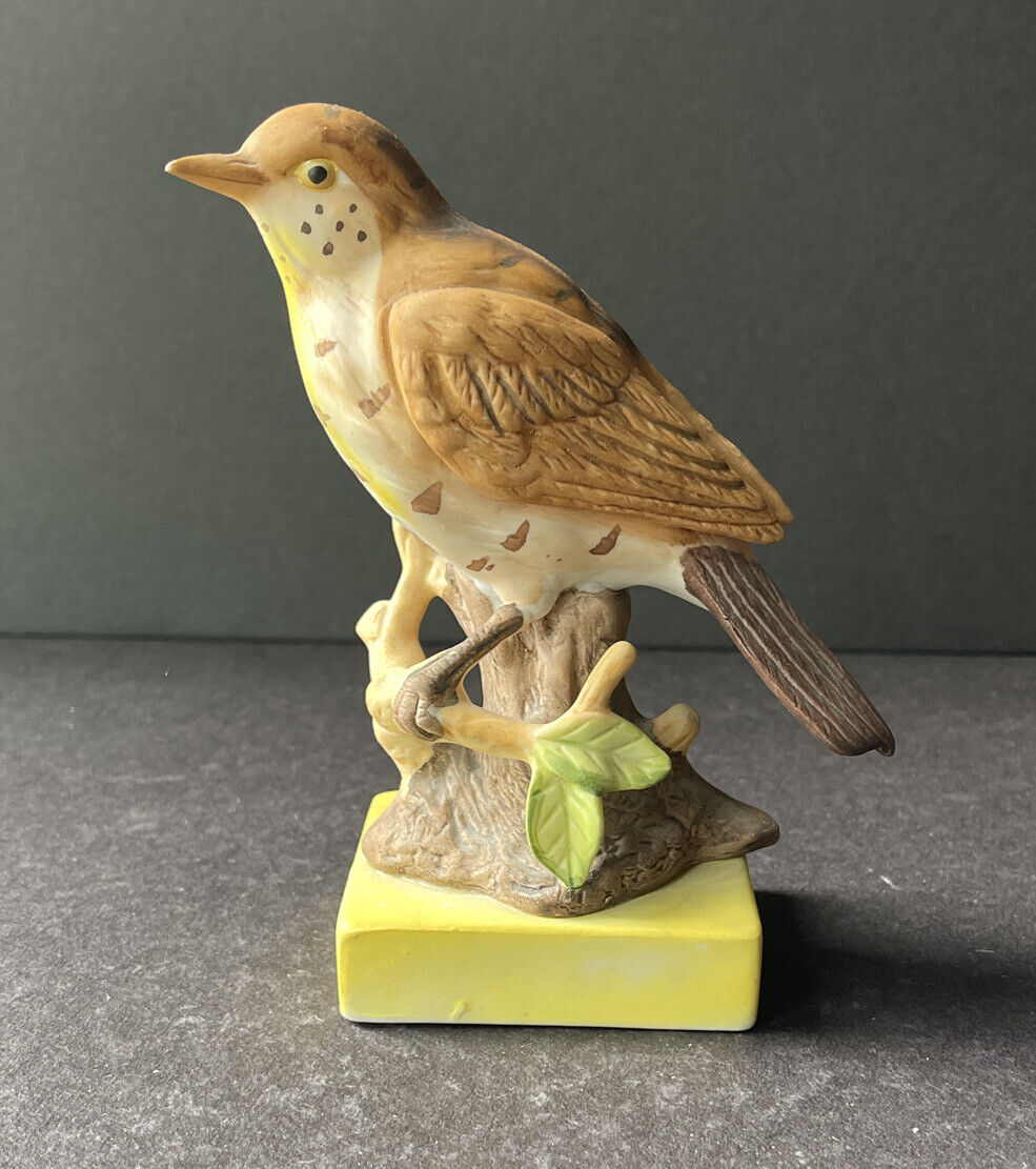 Kossinger KG Schierling Vintage Porcelain  Brown Bird on Tree Branch Rare