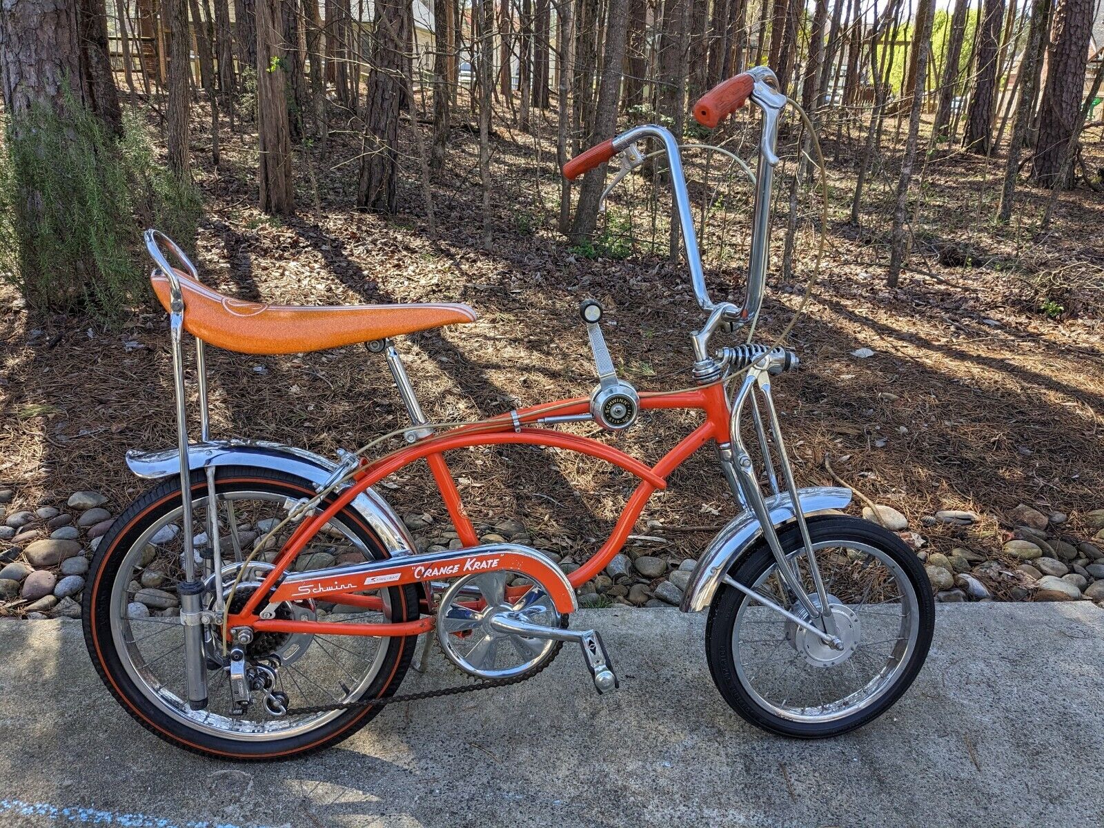 SCHWIN 1969 ORANGE  KRATE Bicycle STINGRAY 20 inch  * Sting-ray * Vintage Bike