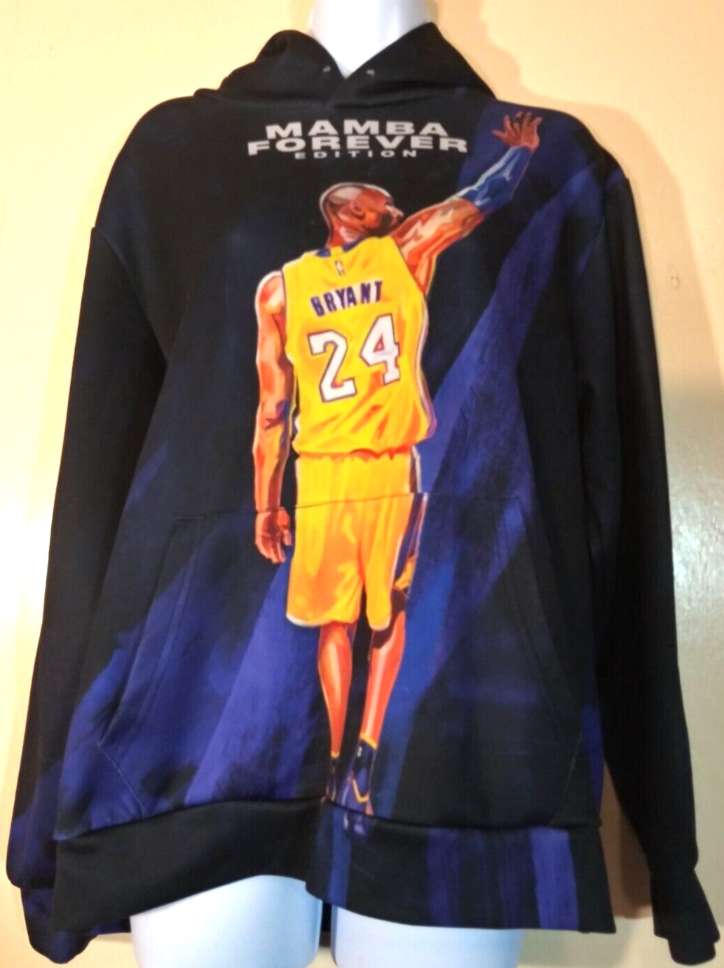 KOBE BRYANT HOODIE SZ S MAMBA FOREVER EDITION FRONT/BACK EDITION