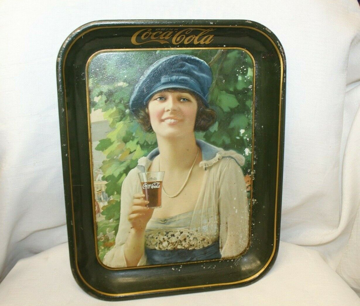 1921 Original Coca-Cola Advertising Tray 