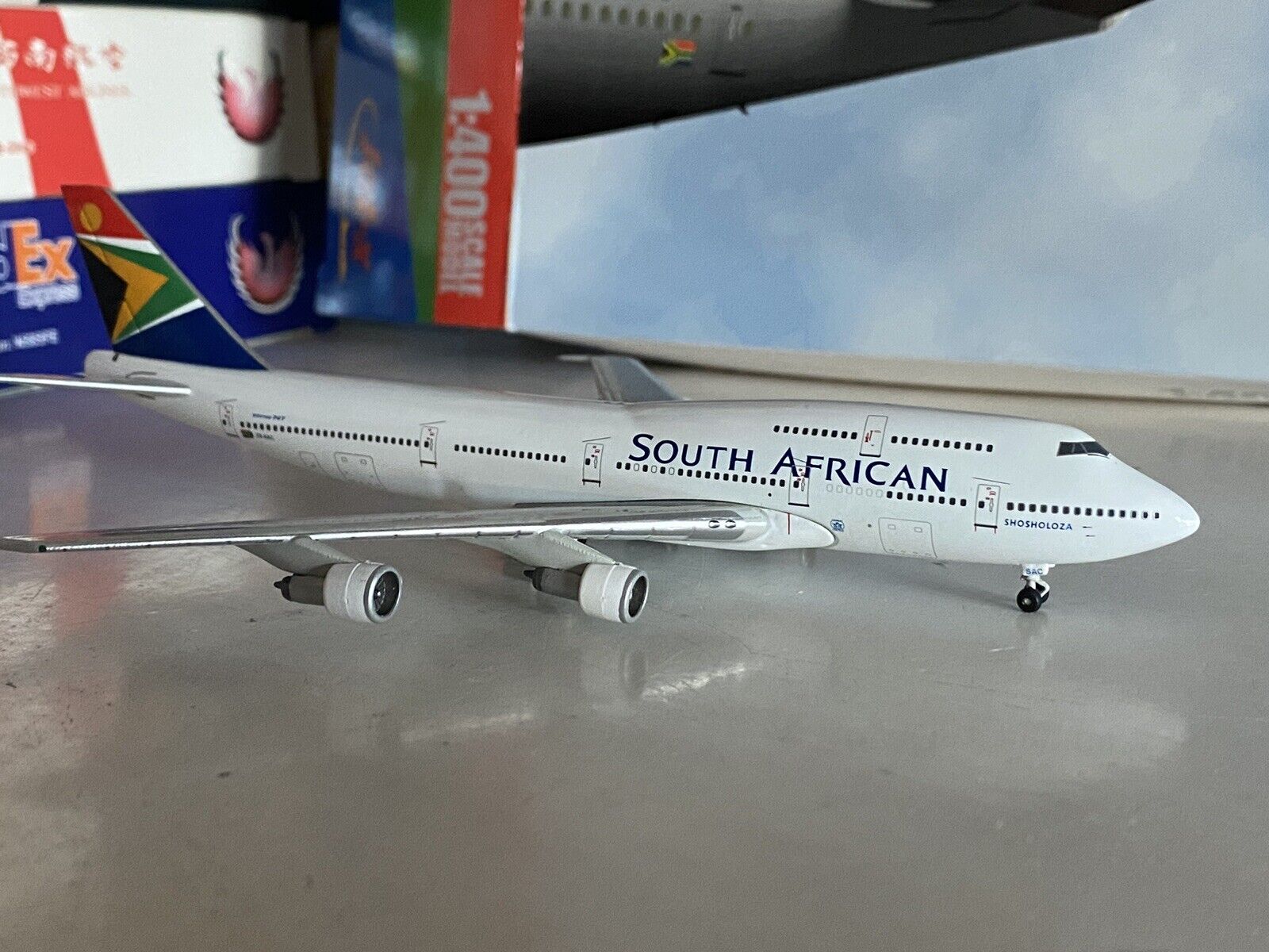 Jet-X SAA South African Airways Boeing 747-300 1:400 ZS-SAC JX557