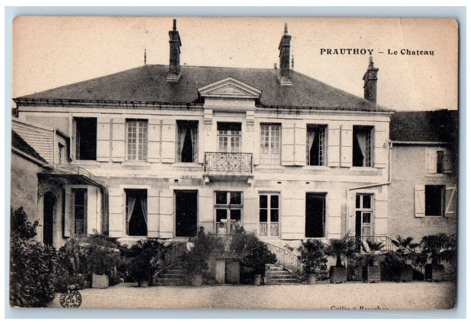 Prauthoy (Hte-Marne) France Postcard Le Chateau c1910 Unposted Antique