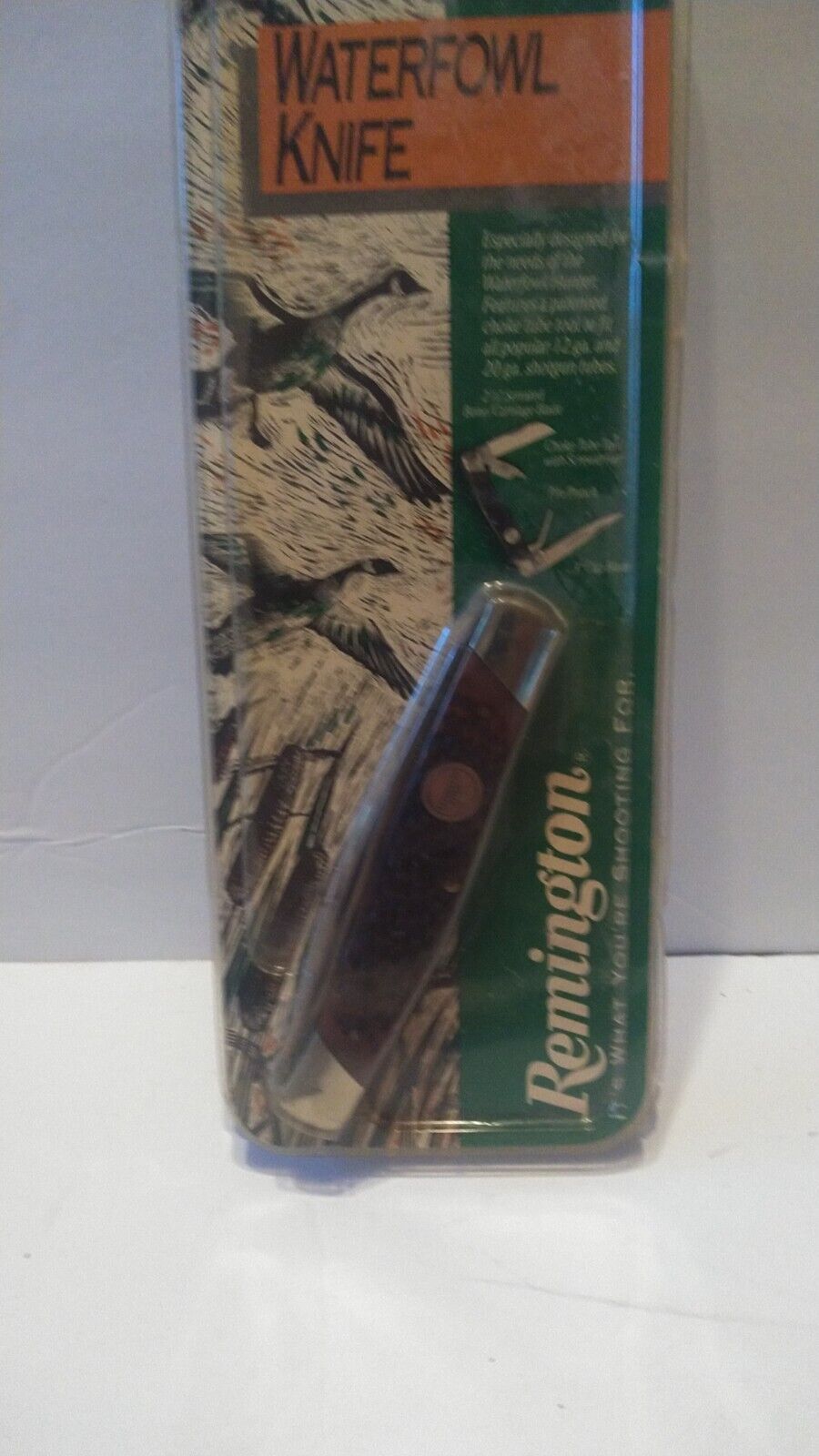 VINTAGE REMINGTON USA R2 WATERFOWL POCKET KNIFE NEW IN THE PACKAGE 