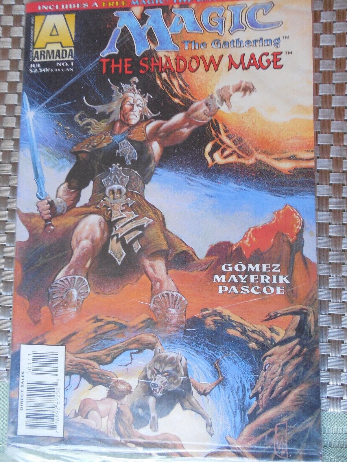Armada Comics Magic The Gathering The Shadow Mage #1 SEALED WITH TRADING CARD
